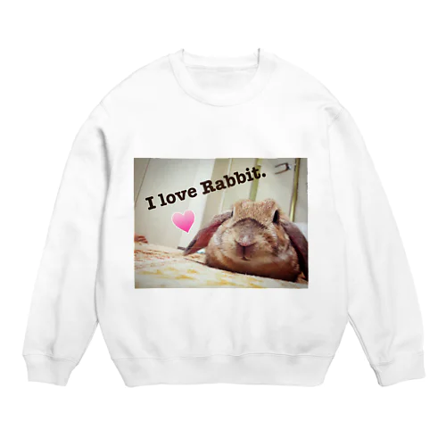 I love Rabbit. Crew Neck Sweatshirt