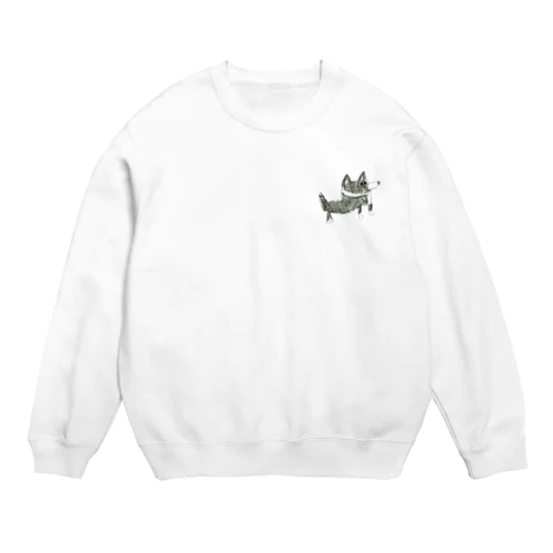 ボーダーコリーがいっぴき Crew Neck Sweatshirt