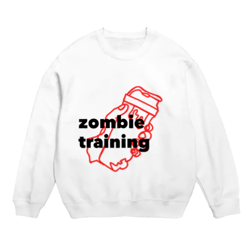 zombie training Crew Neck Sweatshirt