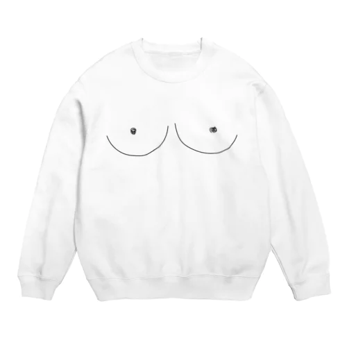 Boobs (bright) Crew Neck Sweatshirt