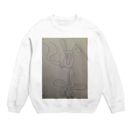 やさぐれうさぎ Crew Neck Sweatshirt