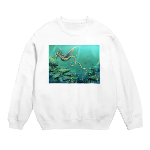 タツノオトシゴドラゴン Crew Neck Sweatshirt