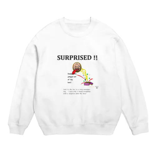 surprised Crew Neck Sweatshirt