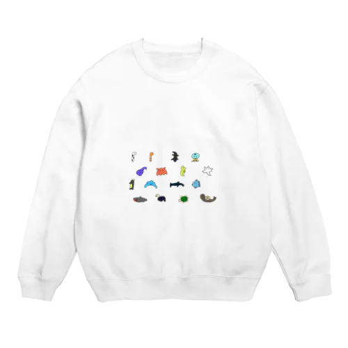 うみのいきもの Crew Neck Sweatshirt