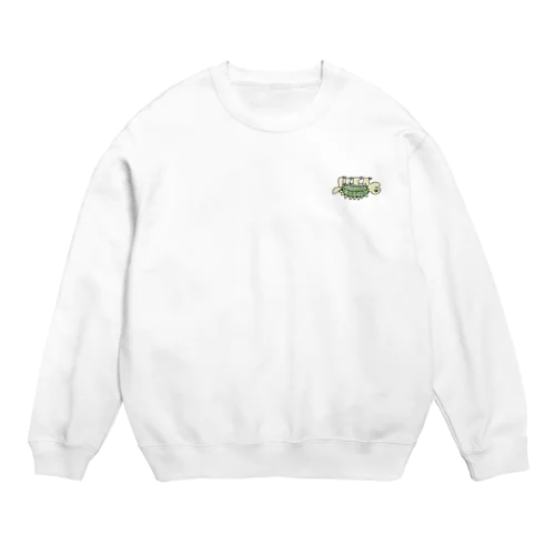 裏返ったきょうりゅう Crew Neck Sweatshirt