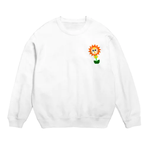 フラワーらいおん Crew Neck Sweatshirt