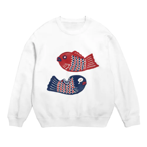  【日本レトロ#05】たい焼き Crew Neck Sweatshirt