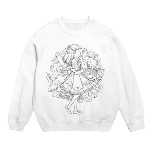 不思議の国のアリス Crew Neck Sweatshirt