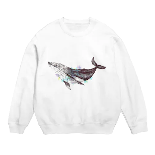 空のクジラ Crew Neck Sweatshirt