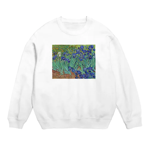 ゴッホ / アイリス / 1889 / Irises Vincent van Gogh Crew Neck Sweatshirt