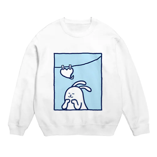 うさみよしお「ココロの洗濯」 Crew Neck Sweatshirt