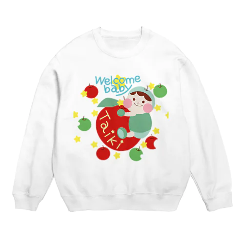 （例）りんごとたいきくん♡ Crew Neck Sweatshirt