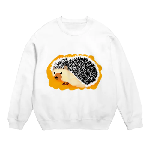 ハリネズミさん Crew Neck Sweatshirt