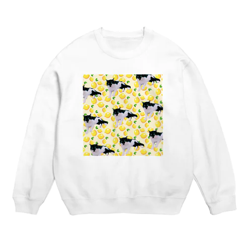 No.4 爽やかバトにゃん♪ Crew Neck Sweatshirt