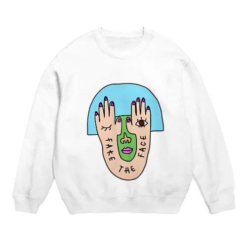 FAKE THE FACE Crew Neck Sweatshirt