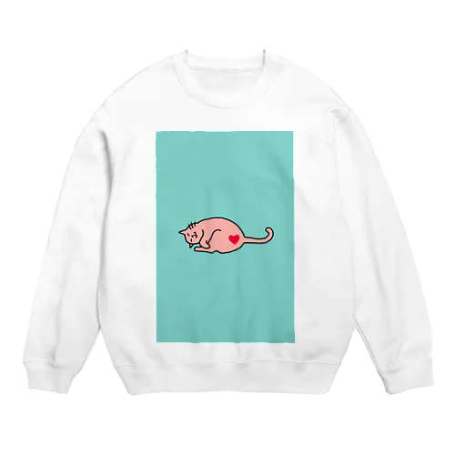 ねこゴロゴロ Crew Neck Sweatshirt