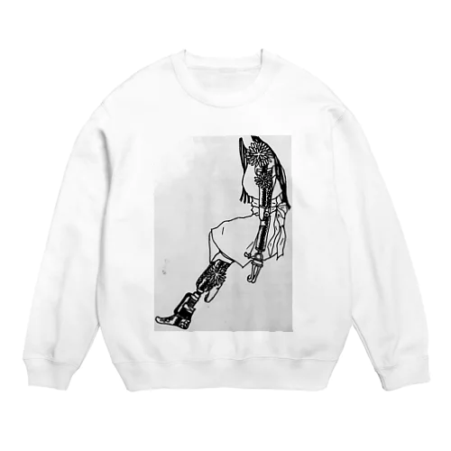 Artificial limb 〜stylish girl〜 Crew Neck Sweatshirt