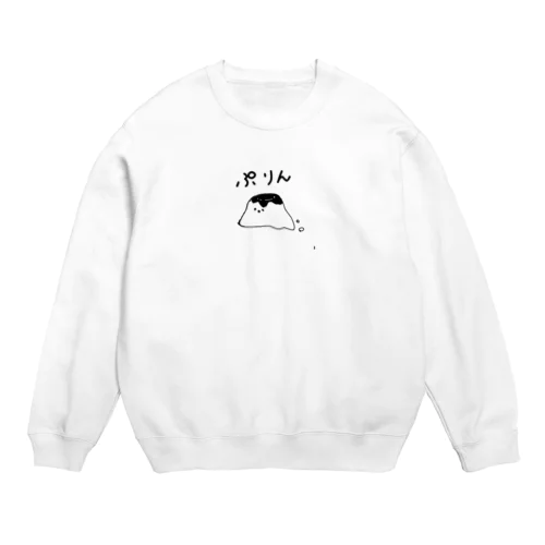 白黒プリンちゃん Crew Neck Sweatshirt