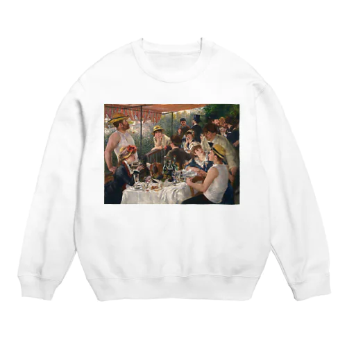 舟遊びをする人々の昼食 / ルノワール(The Luncheon of the Boating Party 1881） Crew Neck Sweatshirt