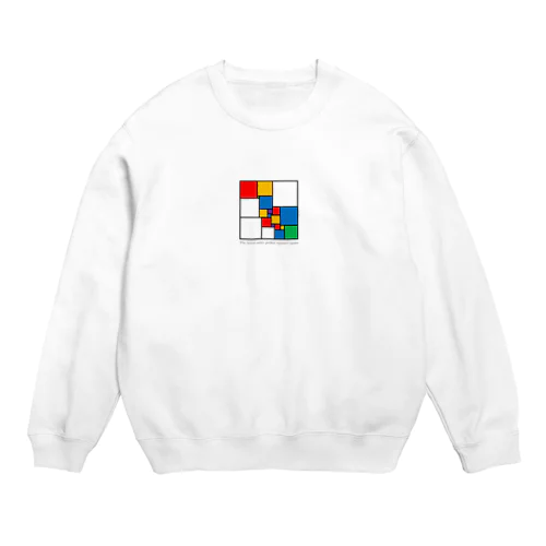 正方形分割 Crew Neck Sweatshirt