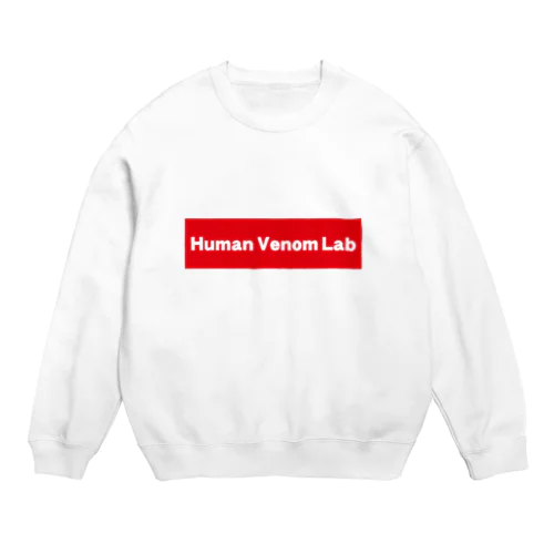 Human Venom Lab赤で囲んだロゴ Crew Neck Sweatshirt