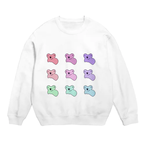 かじられたコアラぱんcolorver. Crew Neck Sweatshirt