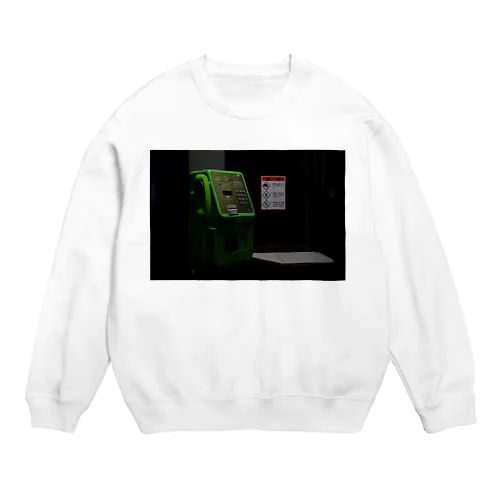 公衆電話（夜） Crew Neck Sweatshirt