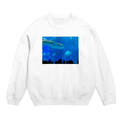 ジンベイザメの写真 Crew Neck Sweatshirt