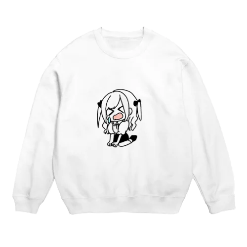 心がおれたおたくちゃん Crew Neck Sweatshirt