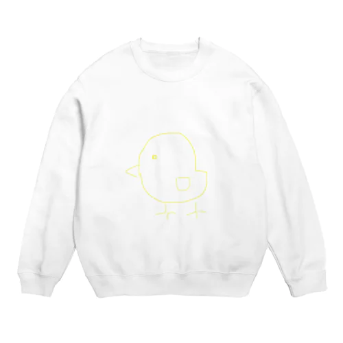 ただのヒヨコ Crew Neck Sweatshirt