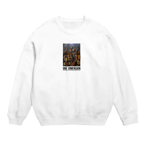 絵画T（ONE DIMENSION） Crew Neck Sweatshirt