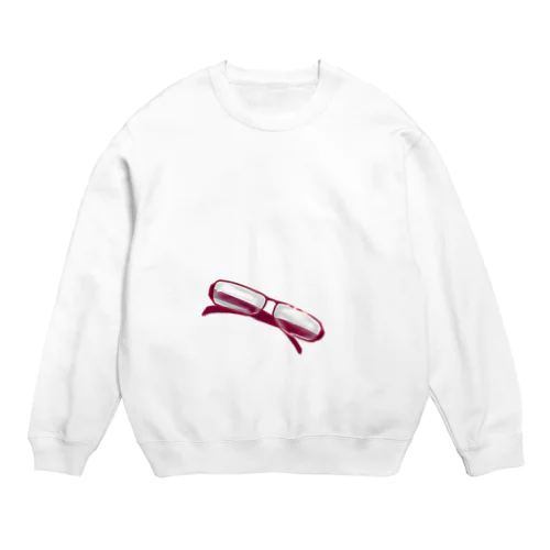 メガネ、メガネ Crew Neck Sweatshirt