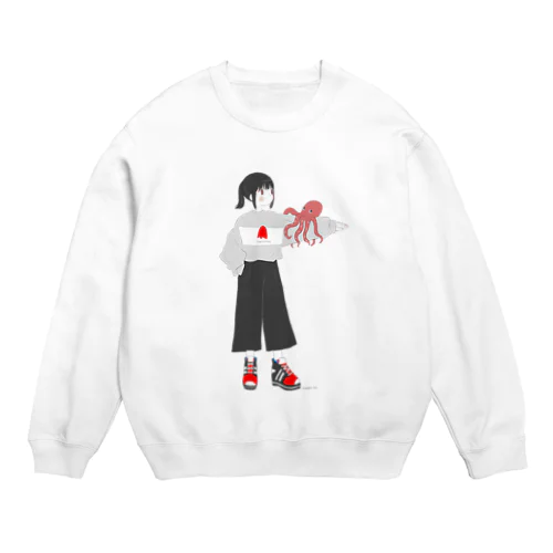 たこたこ Crew Neck Sweatshirt