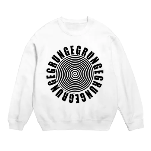 Grunge Circle Crew Neck Sweatshirt