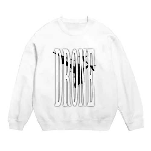 ドローンのかくれんぼ Crew Neck Sweatshirt