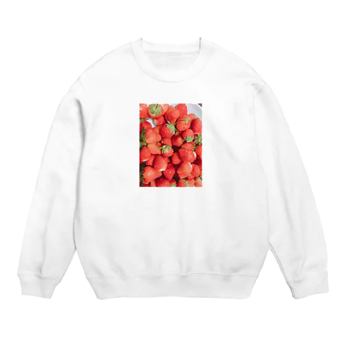 いちごいっぱい Crew Neck Sweatshirt