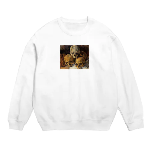 ポール・セザンヌ / 積み重ねた骸骨 / 1900 /Pyramid of skulls / Paul Cezanne Crew Neck Sweatshirt