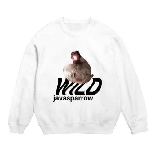  水浴びした千代丸 Crew Neck Sweatshirt