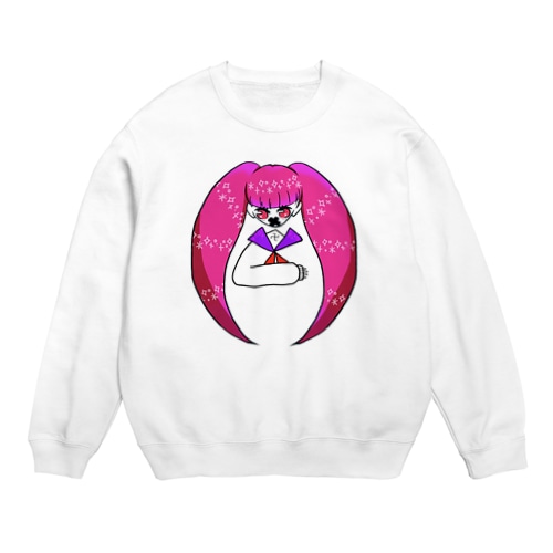 メンヘラツインテール Crew Neck Sweatshirt