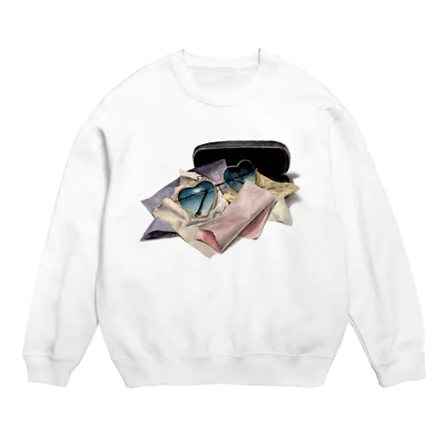 モテモテ眼鏡 Crew Neck Sweatshirt