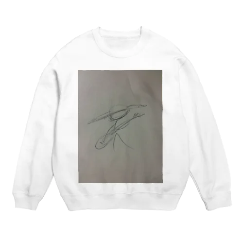 さすらいのギタリスト Crew Neck Sweatshirt