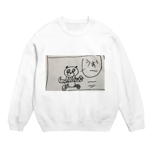 パンダちゃん走る！ Crew Neck Sweatshirt