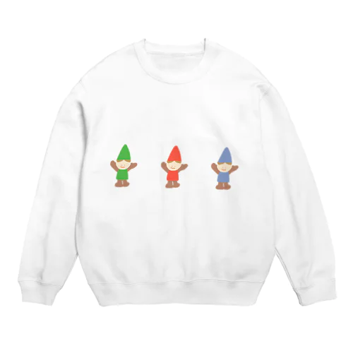 とんがり帽子の小人兄弟 Crew Neck Sweatshirt