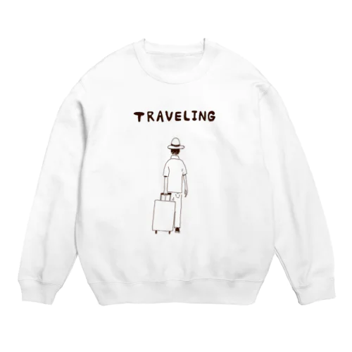 TRAVELING＜旅行中＞ Crew Neck Sweatshirt