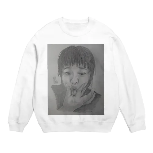 天神変顔  ひよこ Crew Neck Sweatshirt