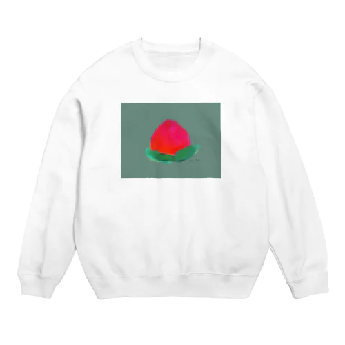 peach peach peach Crew Neck Sweatshirt