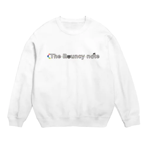 The Bouncy note (logotype A) Crew Neck Sweatshirt