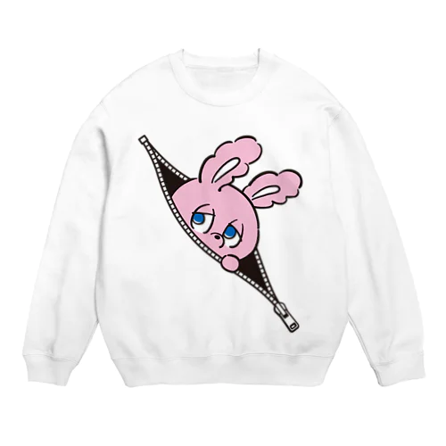 Zipper (Color) Crew Neck Sweatshirt