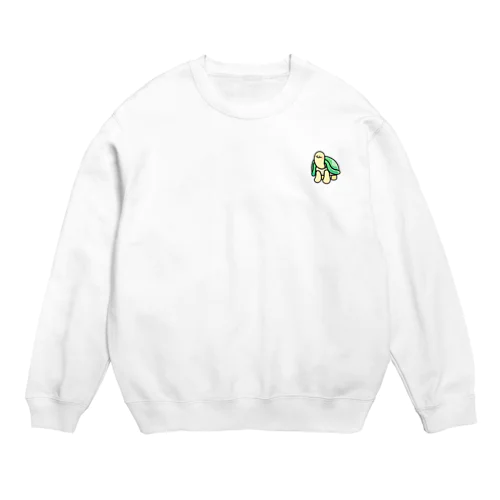 ツヤっとカメちゃん Crew Neck Sweatshirt