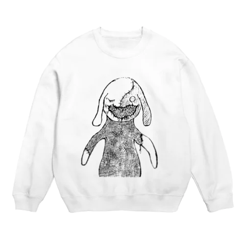 うさちゃん(しろ) Crew Neck Sweatshirt